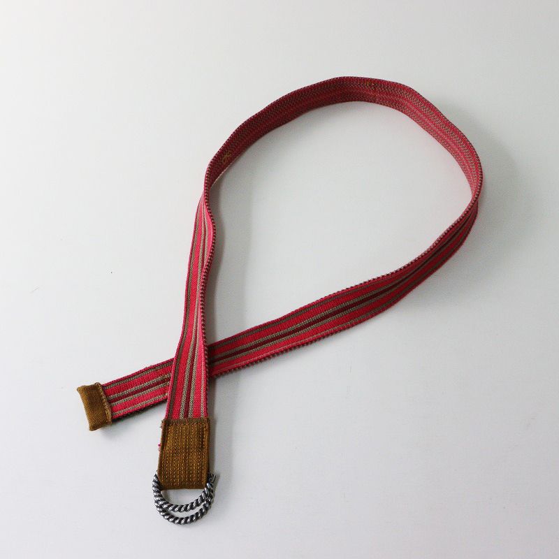 45R 45rpm フォーティファイブアール ニットベルト＼ピンク ストライプ  