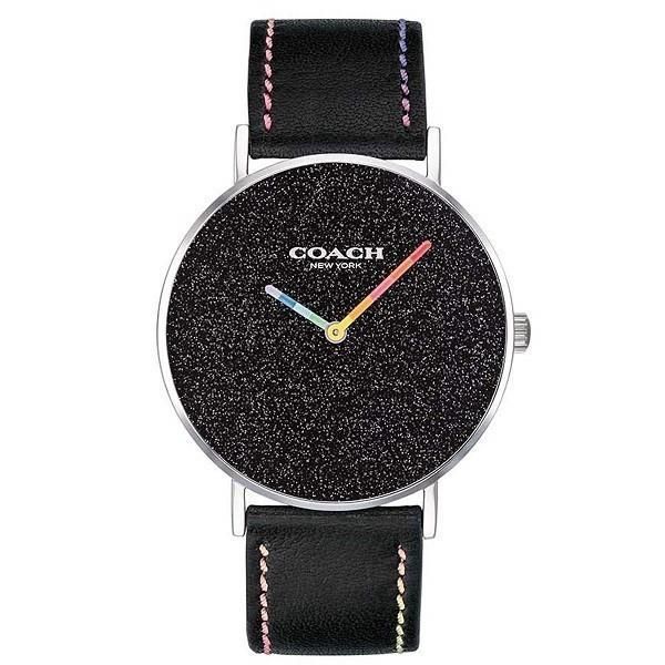 COACH Perry コーチ ペリー アナログ ユニセックス ブラウンレザーベルト  36mm  マルチカラー 14503033