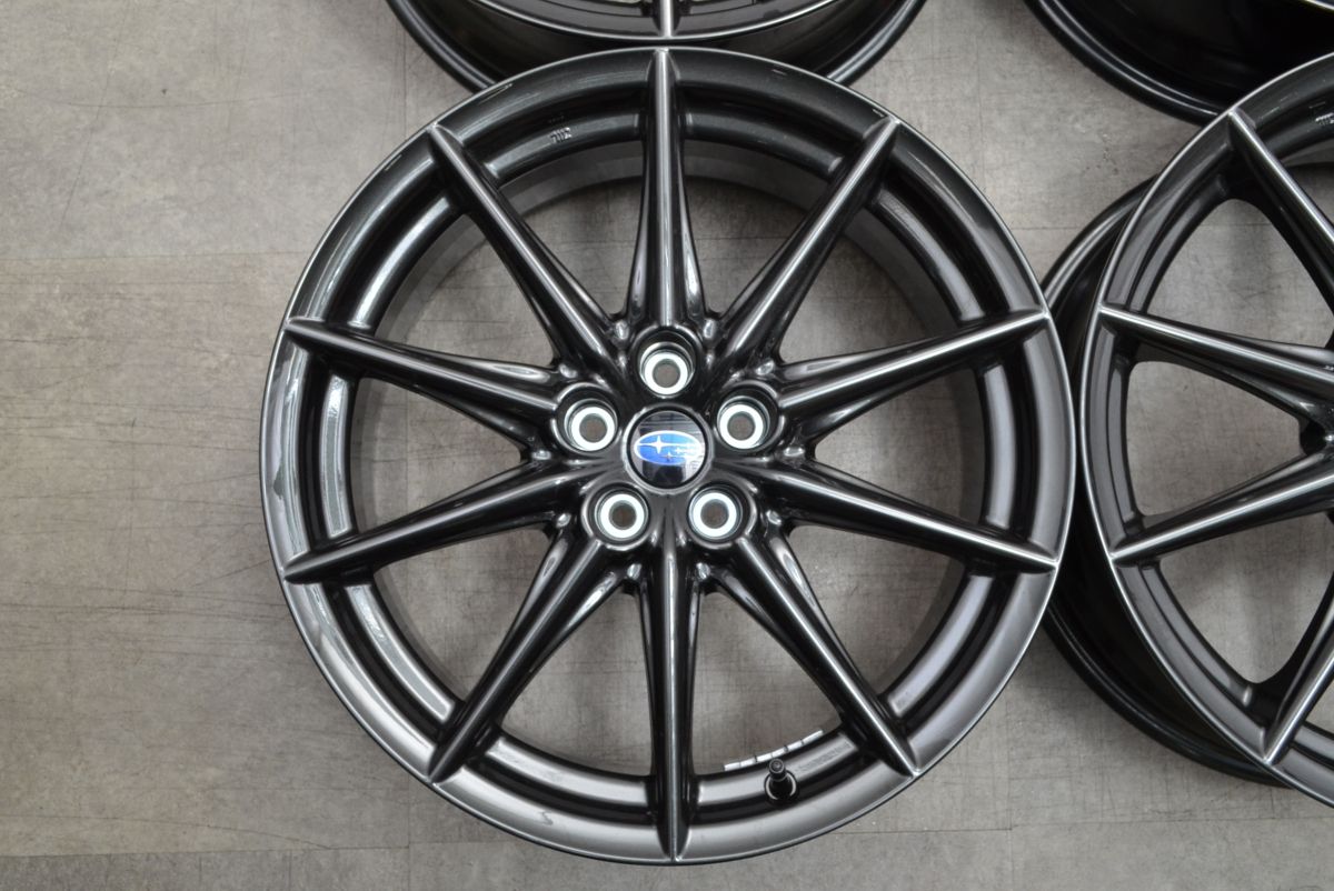 スバルBRZSti 18インチ ダークメタリック ホイール 新車外しの超美品 新車外し 美品】スバル BRZ STIスポーツ 純正 18in 7.5J +48 PCD100 4