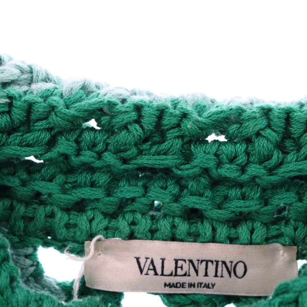 VALENTINO (ヴァレンチノ) Floral Embroidered Crochet Shirt