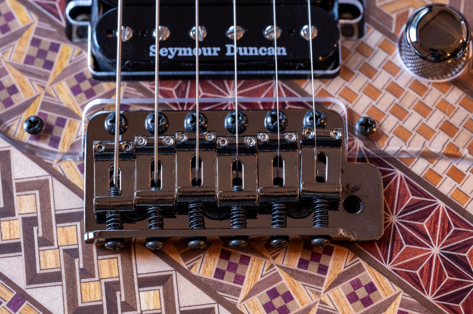 箱根寄木細工楽器 寄木エレキギター Sengoku ＊実用新案登録＊ST 22F