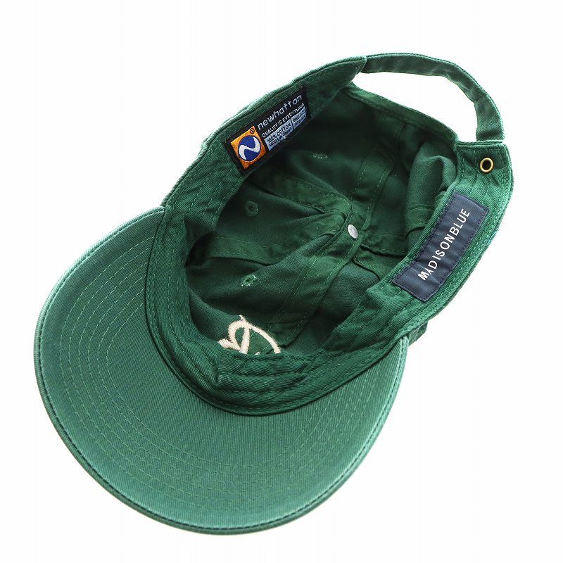 マディソンブルー MADISONBLUE B CAP キャップ 帽子 ロゴ 緑