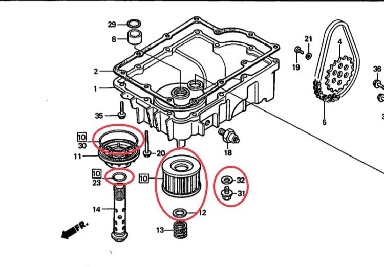 送料無料】ホンダ純正 ジェイド ジェイドS オイルフィルター ドレンボルト パッキンセット( ジェイド250 MC23 ガスケット エレメント ワッシャー  エンジン オイル デイトナ BEET ) - メルカリ