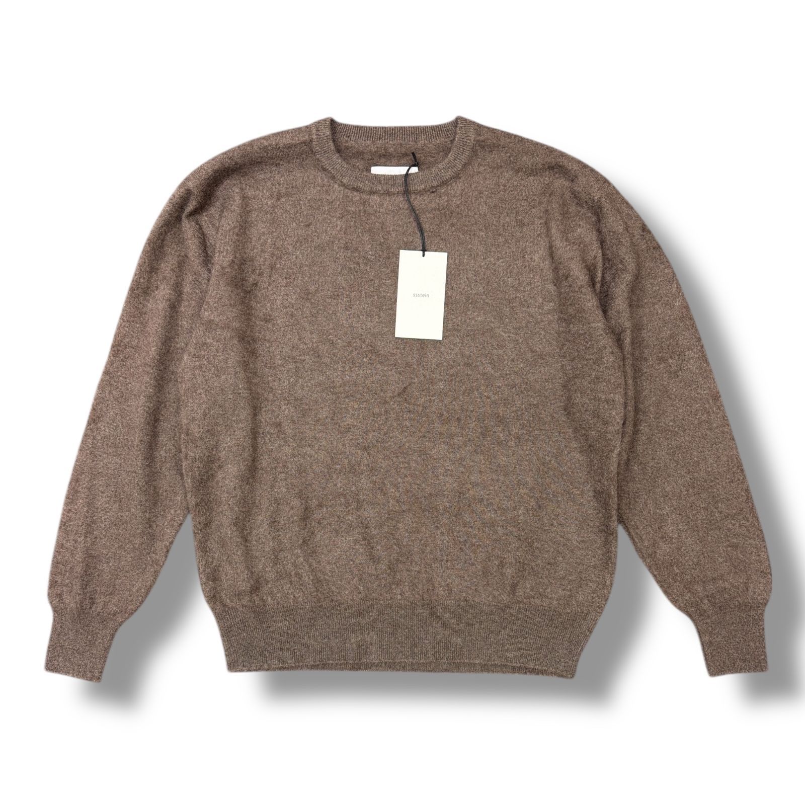 参考上代79200円 未使用品 ssstein CASHMERE SHAGGY KNIT カシミア 