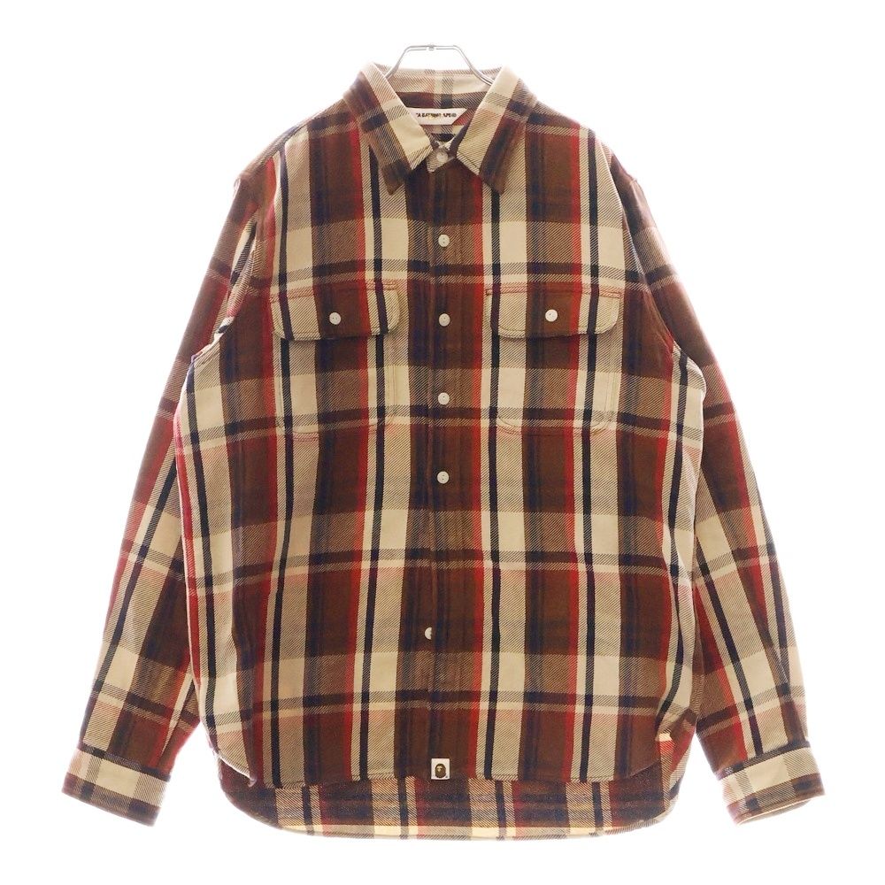 専用アベイシングエイプ CPOジャケット チェック ラブジェネ APE BAPE A BATHING APE アベイシングエイプ ジャケット 23AW