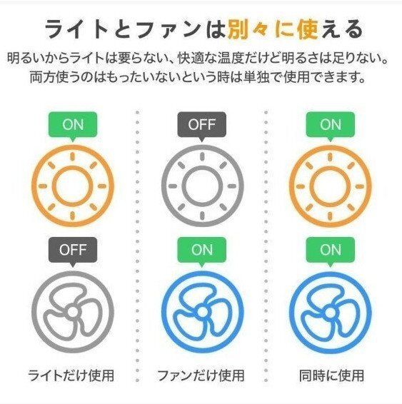 シーリングファンライト調光調色 サーキュレーター