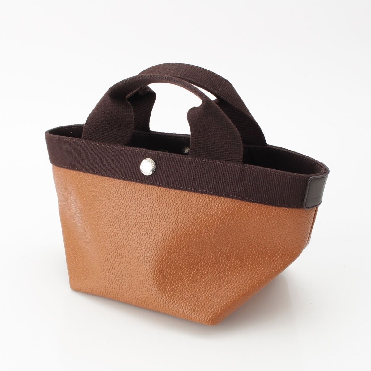 【新品未使用】エルベシャプリエ 701GP ヴィゴーニュ× モカ エルベシャプリエ Herve Chapelier 701GP (リュクス舟型トートS