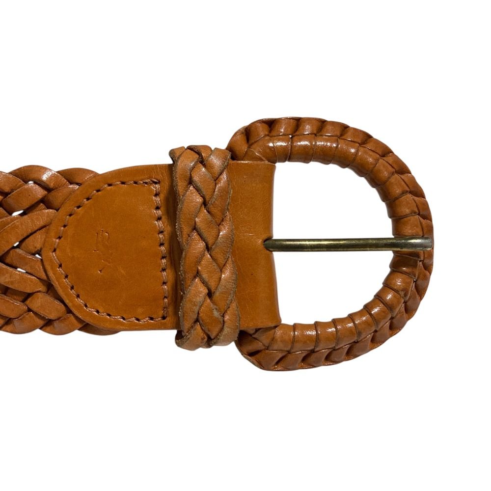 RalphLauren ラルフローレン 幅広 編み込み メッシュベルト POLO RALPH LAUREN ラルフローレン Braided Leather Belt