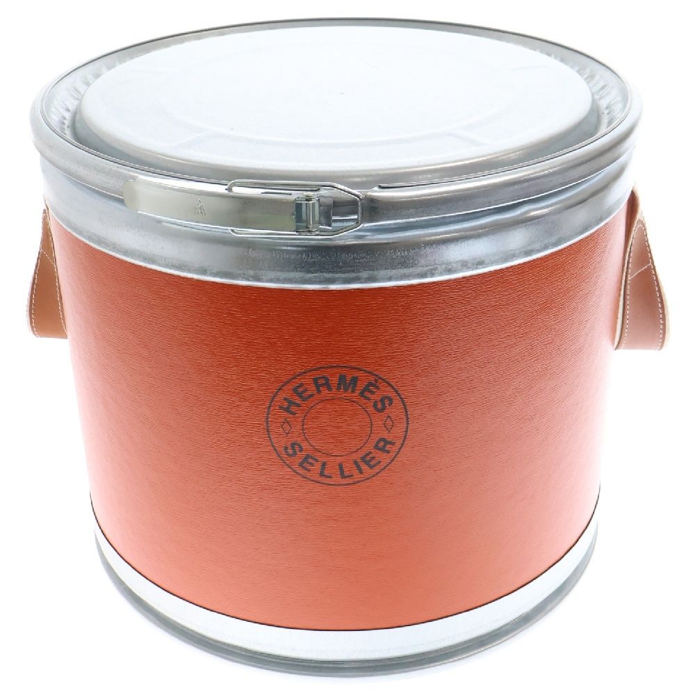 エルメス サドルボックス 馬具入れ 缶 ステンレススチール HERMES