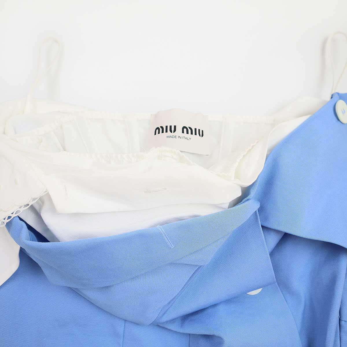 miu miu ミュウミュウ 25SS Poplin dress ポプリンドレスワンピース 