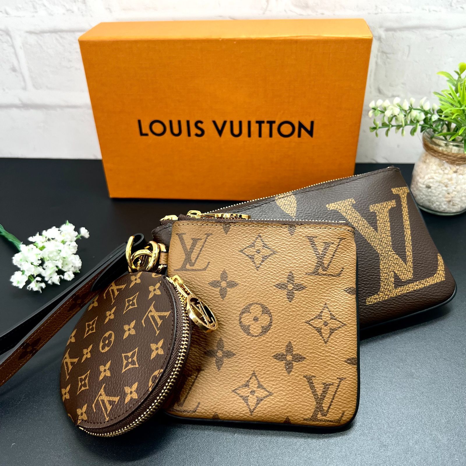 LOUIS VUITTON／ルイヴィトン ポシェット・トリオ モノグラム