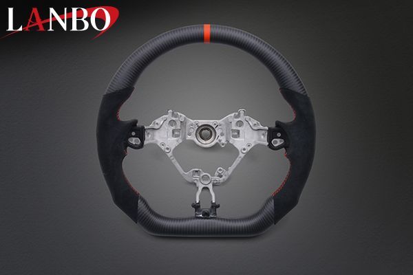 【M's】 トヨタ 80 ノア GR SPORT LANBO プレミアムスポーツ ステアリング マッドカーボン×アルカンターラ CB001D ランボ 内装品 車内 インテリア パーツ 社外 カスタム ドレスアップ TOYOTA NOAH アク