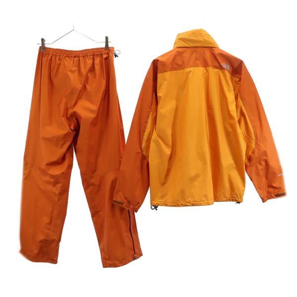 ニューバランス　中綿セットアップ　ジャケット　パンツ　ネイビー×オレンジ 良い ノースフェイス NP10710 アウトドア セットアップ ナイロン