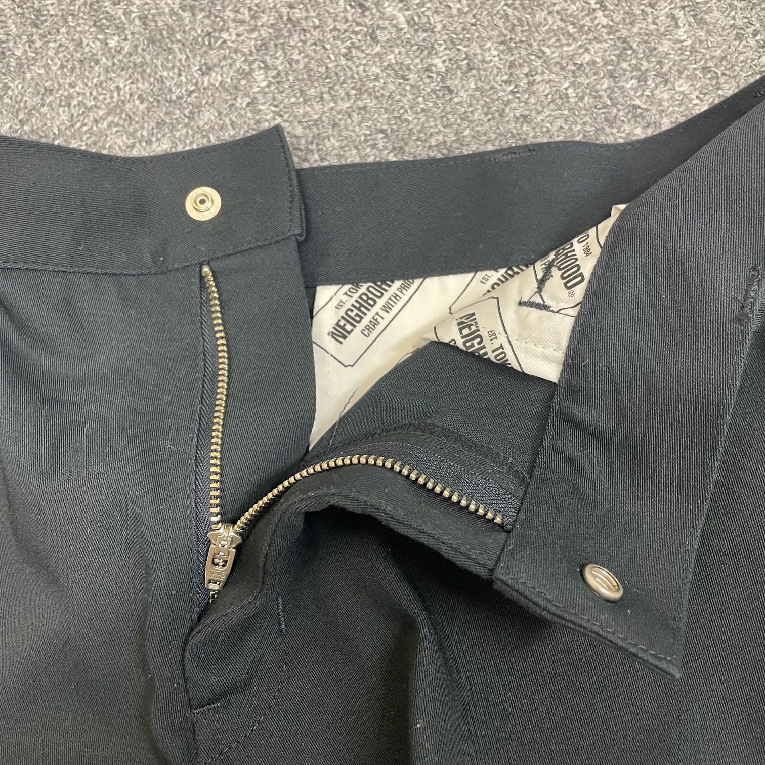 Neighborhood 25SS ワークパンツ　ブラック 参考上代24200円 NEIGHBORHOOD 25SS ワークパンツ トラウザー