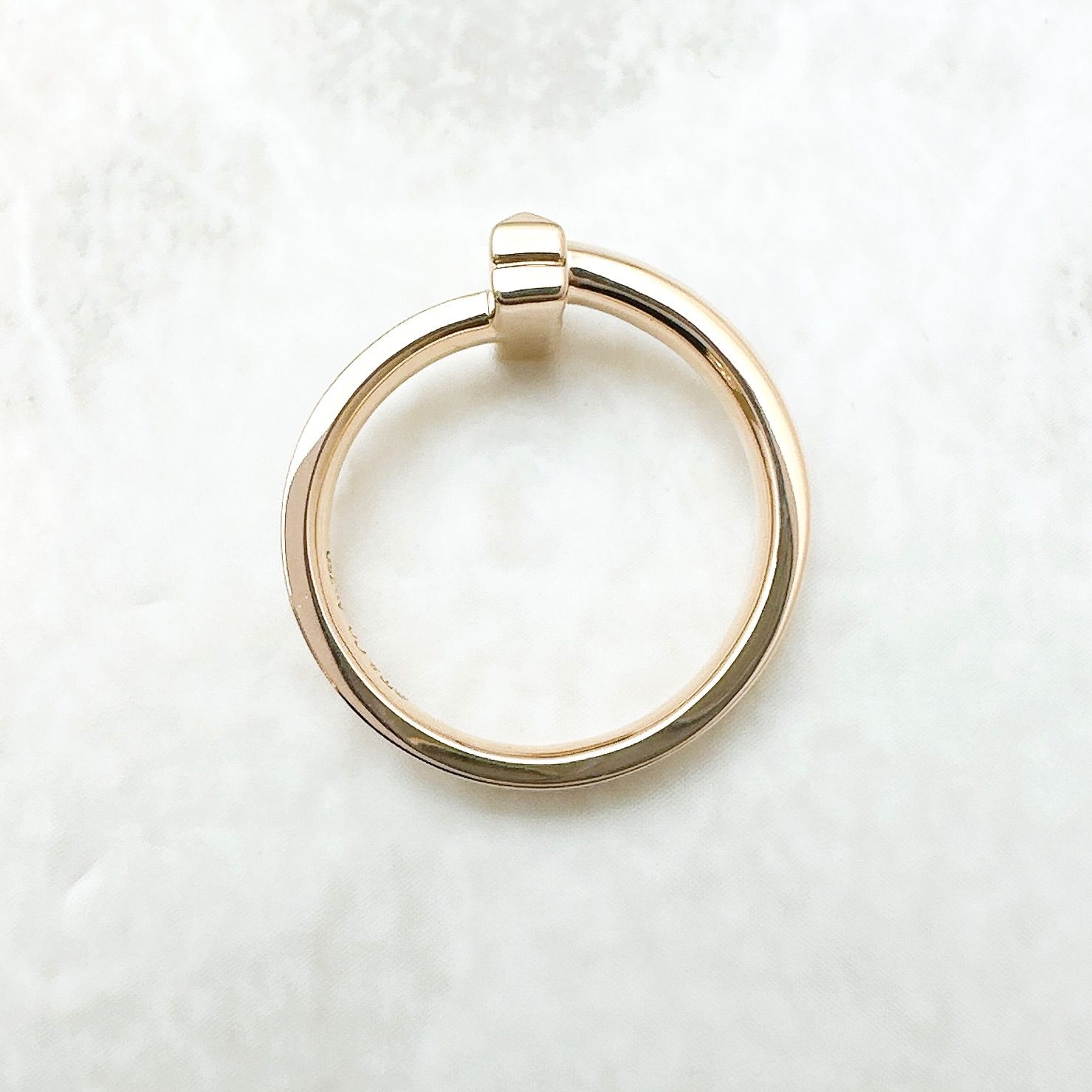 人気 Tiffany＆Co. Tワン ダイヤモンド ピンクゴールド リング 約8.5号 U FORTGASGNV_COM_BR