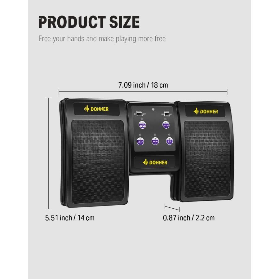 【特価セール】Donner タブレットページターナー ワイヤレス Page Tu Amazon.co.jp: Donner タブレットページターナーペダル Page Turner