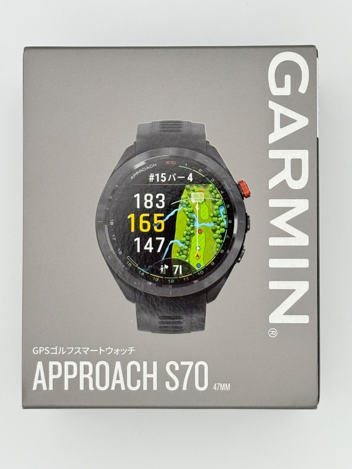 ♥ GARMIN Approach S70 47mm ブラック ガーミン アプローチ ゴルフウォッチ GPSナビ