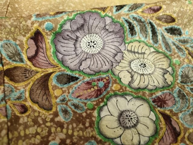 平和屋着物○訪問着 作家物 絞り 辻が花 暈し染め 金彩 ロング丈 正絹