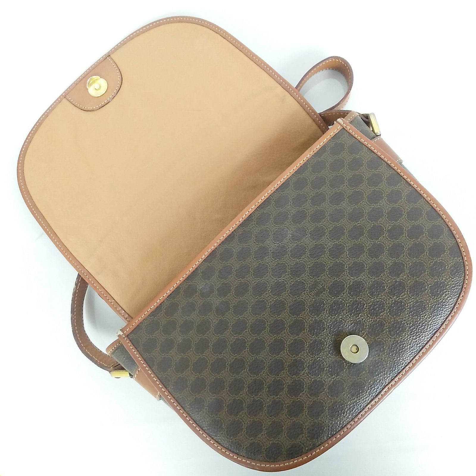2503-203｜セリーヌ ショルダーバッグ ブラウン マカダム柄 トリオンフ CELINE - 2503-203｜セリーヌ ショルダーバッグ ブラウン