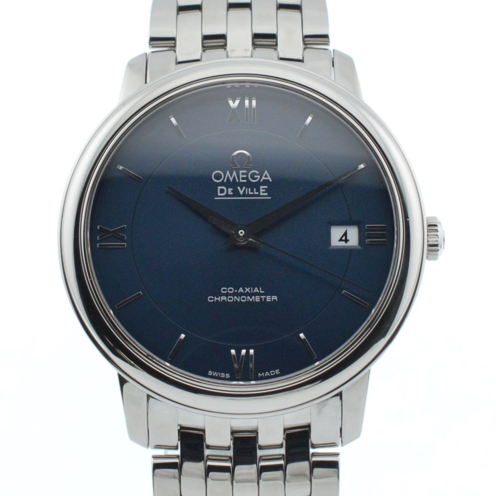 オメガ OMEGA 424.10.37.20.03.001 デビル プレステージ デイト 自動巻き メンズ き D 136185