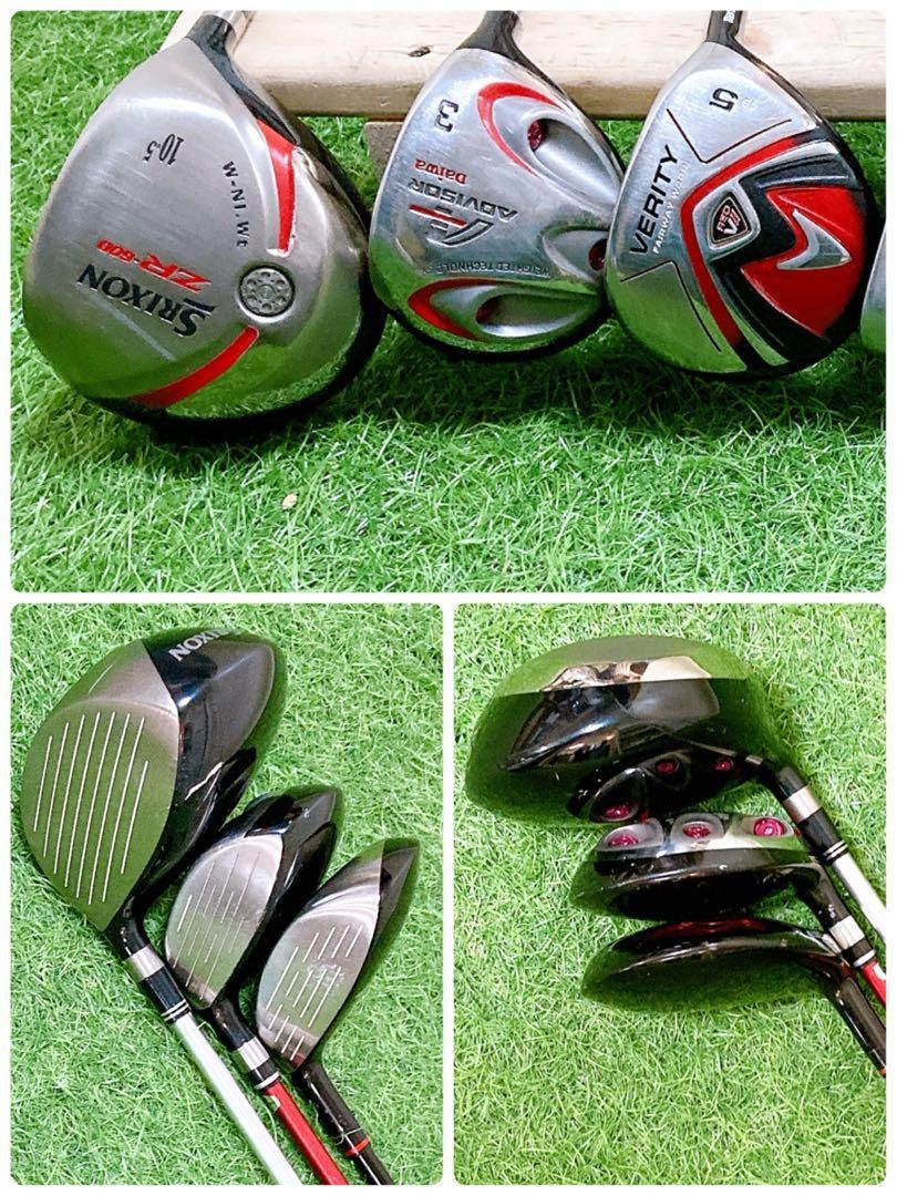 7.初心者オススメ　ゴルフクラブ　メンズセット　　13本　FLEX R 2.スリクソン 初心者オススメ ゴルフクラブ メンズセット 13本