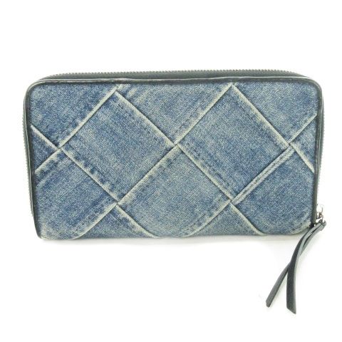 ディーゼル DIESEL 長財布 ロングウォレット デニム レザー 小銭