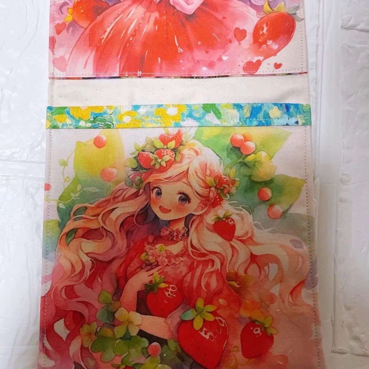 チワワ　ウォールポケット　パネル生地　ウォールポケット　ハンドメイド はぎれで楽しもう増やせてつなげる！可愛い  ウォールポケット