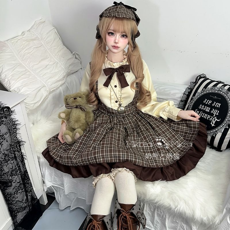 新品未使用 小さな探偵 英国風学院スタイル ワンピース 純欲系COS衣装 