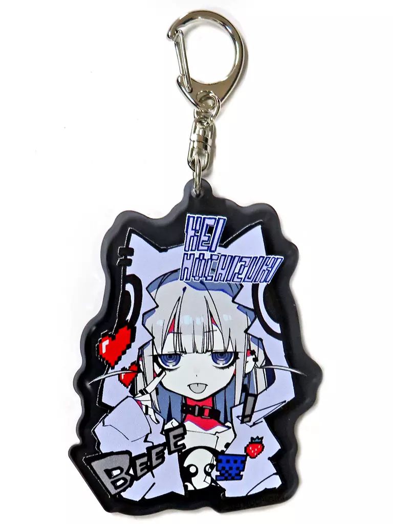 中古】キーホルダー 望月けいイラスト(あっかんべ) アクリル