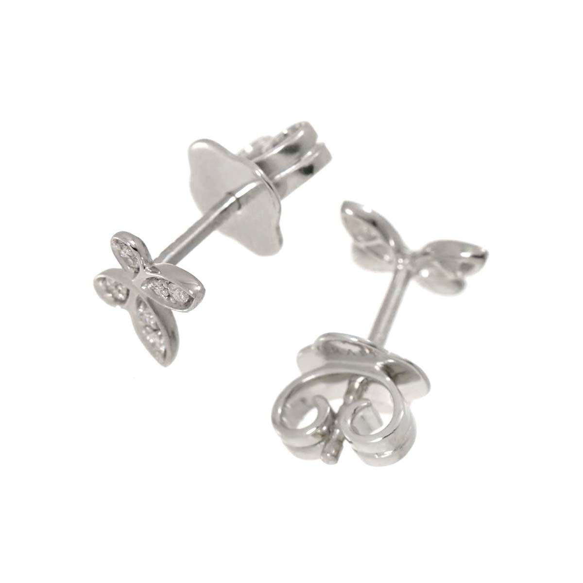 グラフ GRAFF パヴェ バタフライ ダイヤ プティ スタッド ピアス K18