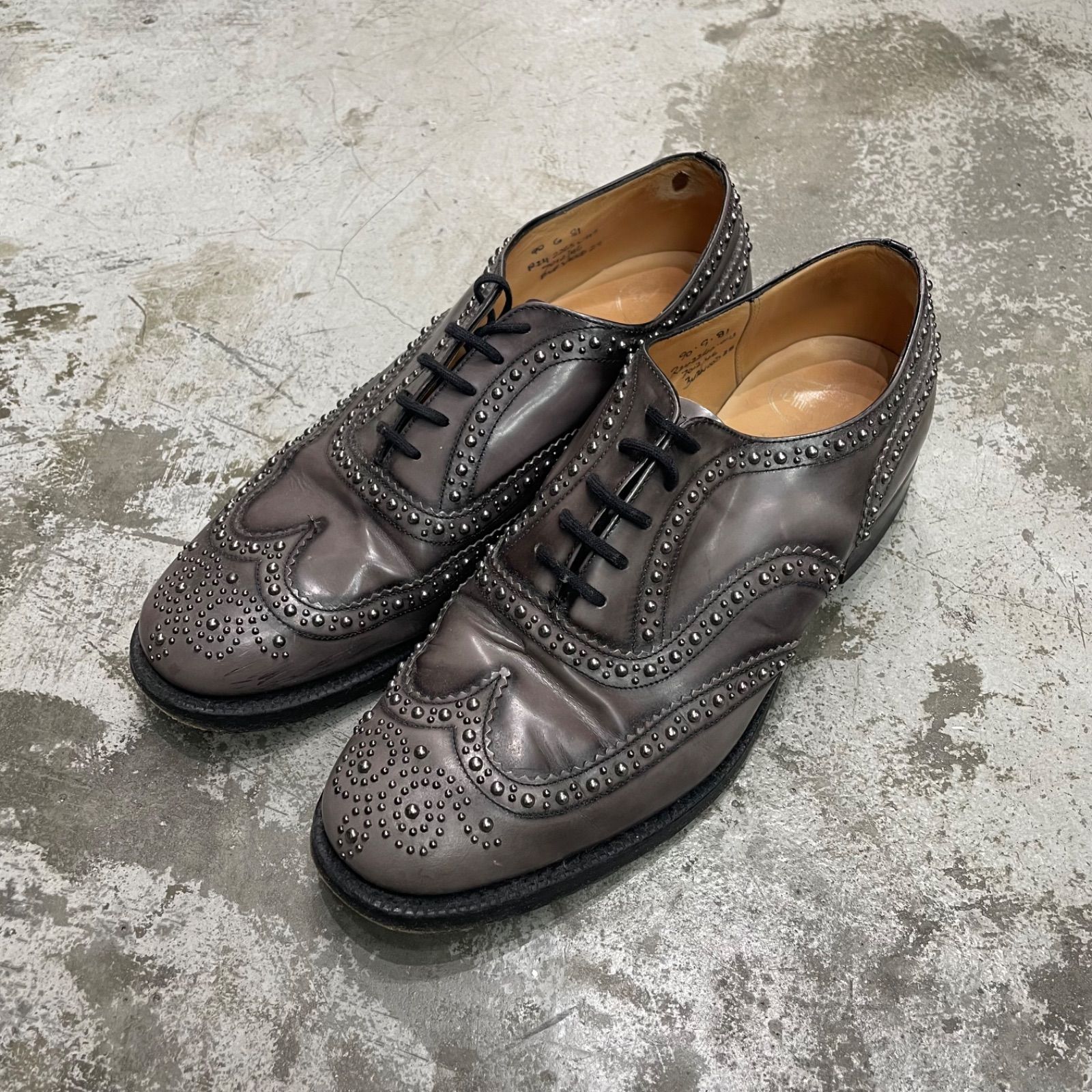 Church's BURWOOD バーウッド スタッズ レザー シューズ 短靴