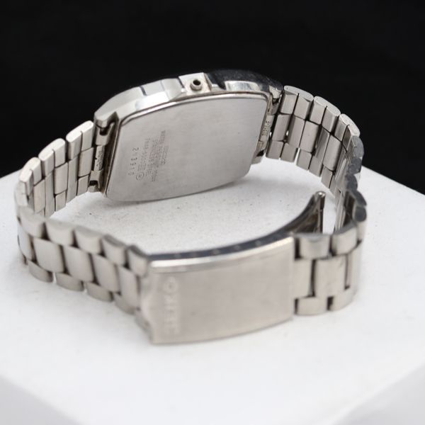 セイコー スピリット 7N48-5000 デイデイト QZ ブラック文字盤 メンズ