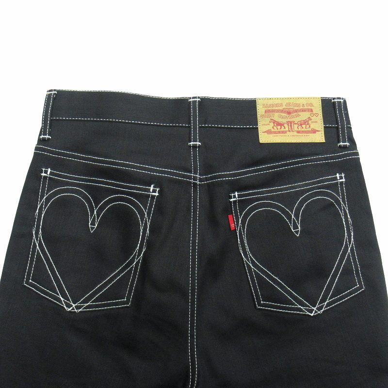 BASICKS ハートステッチデニム 美品 ベイシックス BASICKS ハートステッチ オーガニック デニム