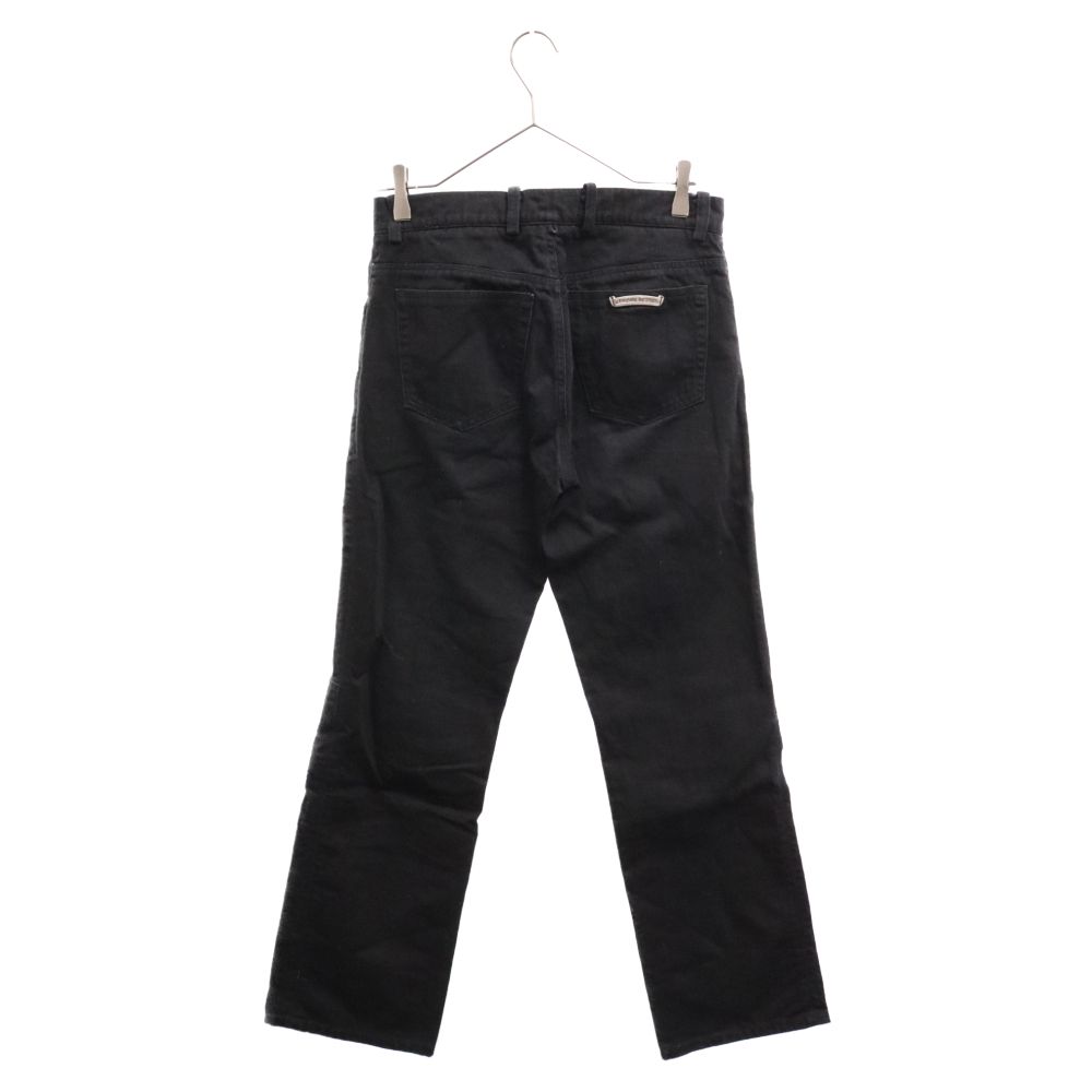CHROME HEARTS (クロムハーツ) FLEURKNEE DNM PANTS フレアニーデニム CHROME HEARTS FLEURKNEE DNM PANTS BLACK