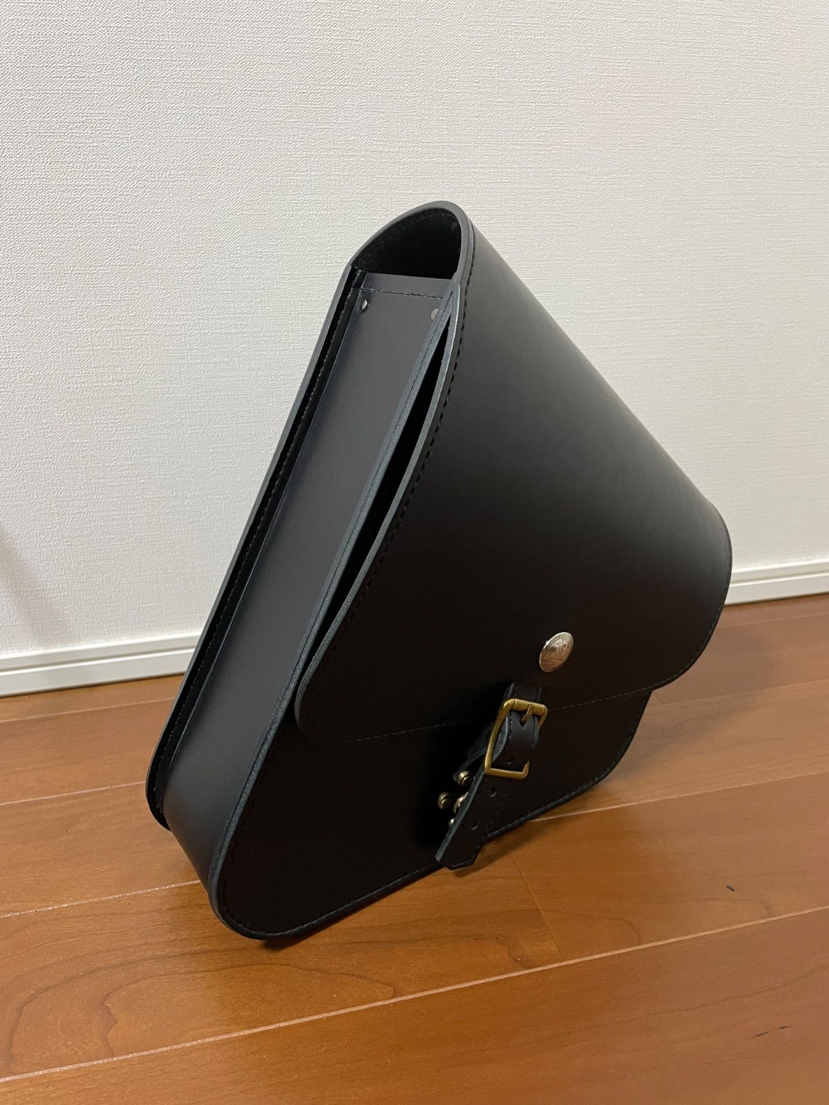 ハーレー ソフテイル用 サドルバッグ 本革 黒革 - メルカリ