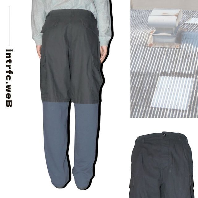 Maison MIHARA YASUHIROスウェットドッキングカーゴパンツ