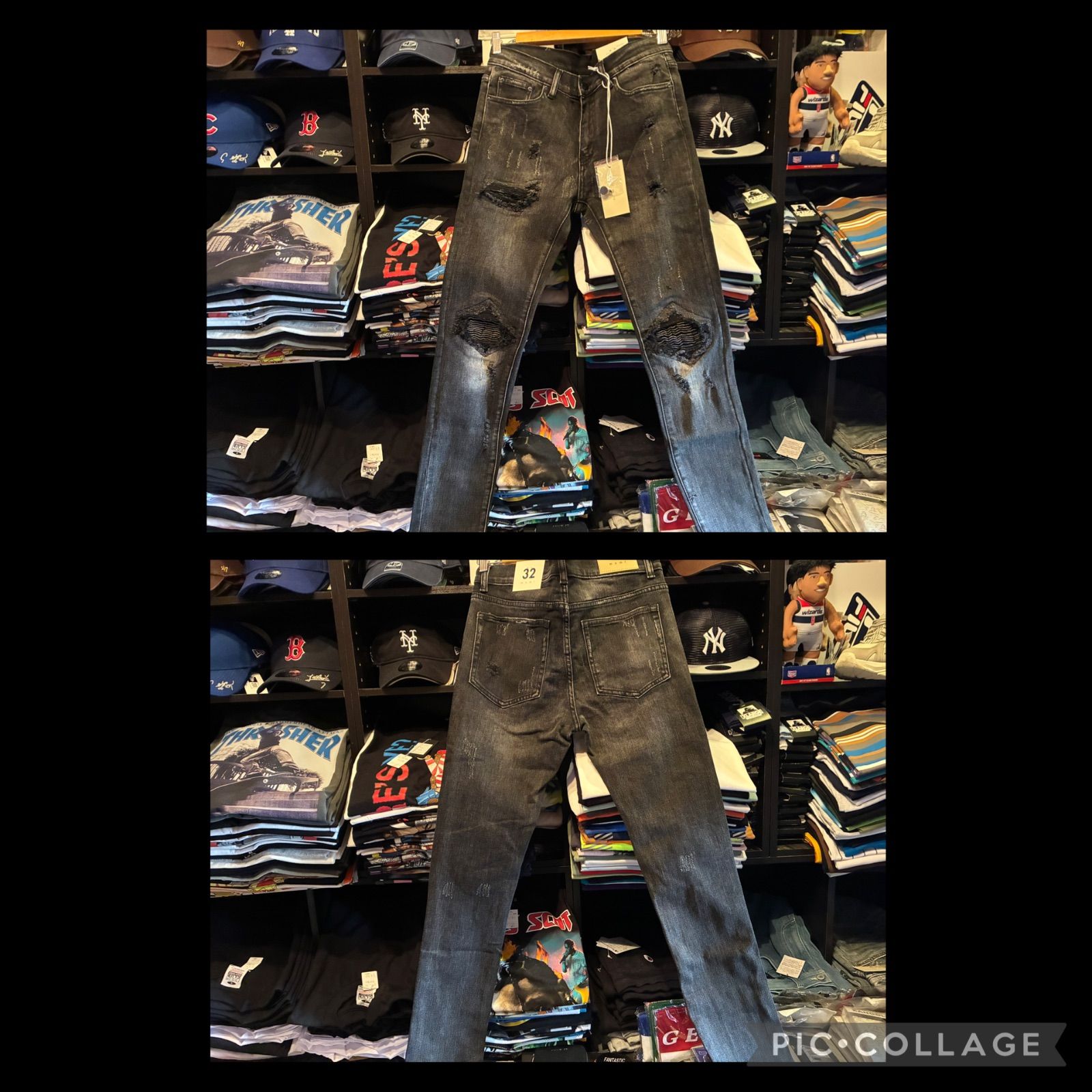 mnml X162 STRETCH DENIM BLACK【20ML-SP661D-BLACK】32インチ - メルカリ