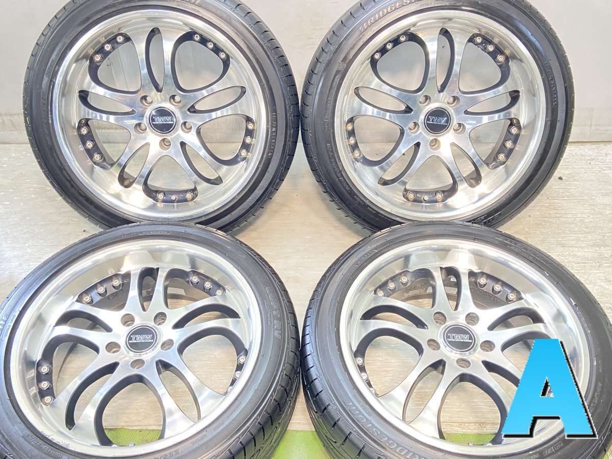 225/45R18 nブリヂストン LUFT RV n TMW n18x7.5 48 114.3-5穴 n中古タイヤ サマータイヤ ホイールセット  4本セットn s18240615601 - 売り割引