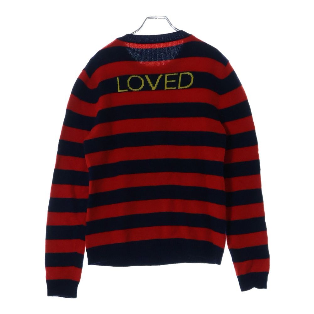 GUCCI (グッチ) Loved Bee ラブ ビー 蜂 ボーダー総柄 ウール長袖