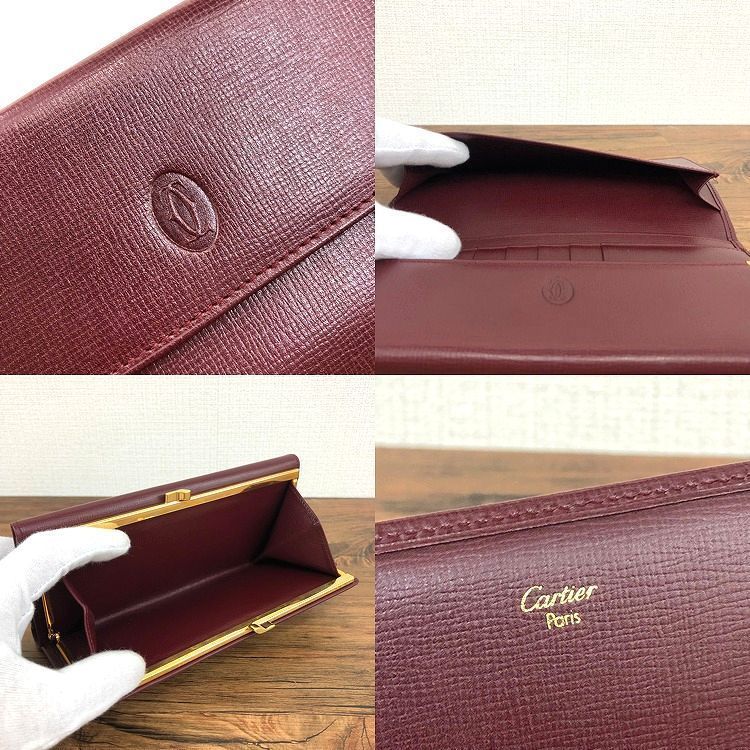 未使用品 Cartier 長財布 L3000164 ボルドー 347 | cprc.org.au