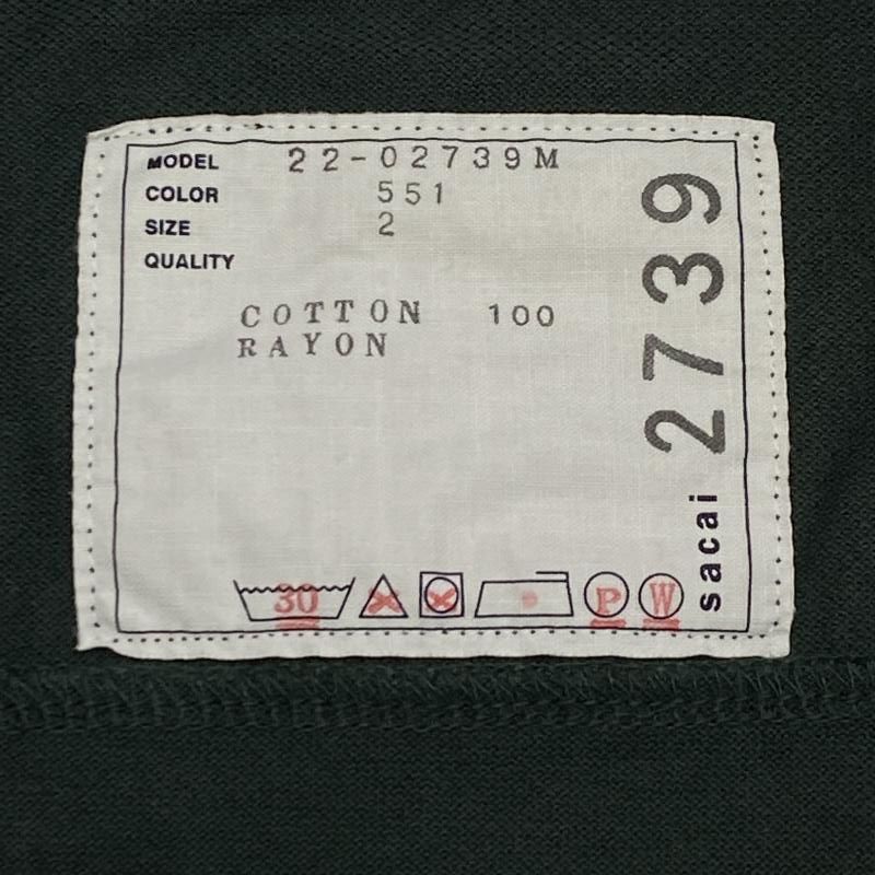 Sacai 半袖Tシャツ 22-02739M グリーン サイズ3 Sacai 半袖Tシャツ 22-02739M グリーン サイズ3 - メルカリ
