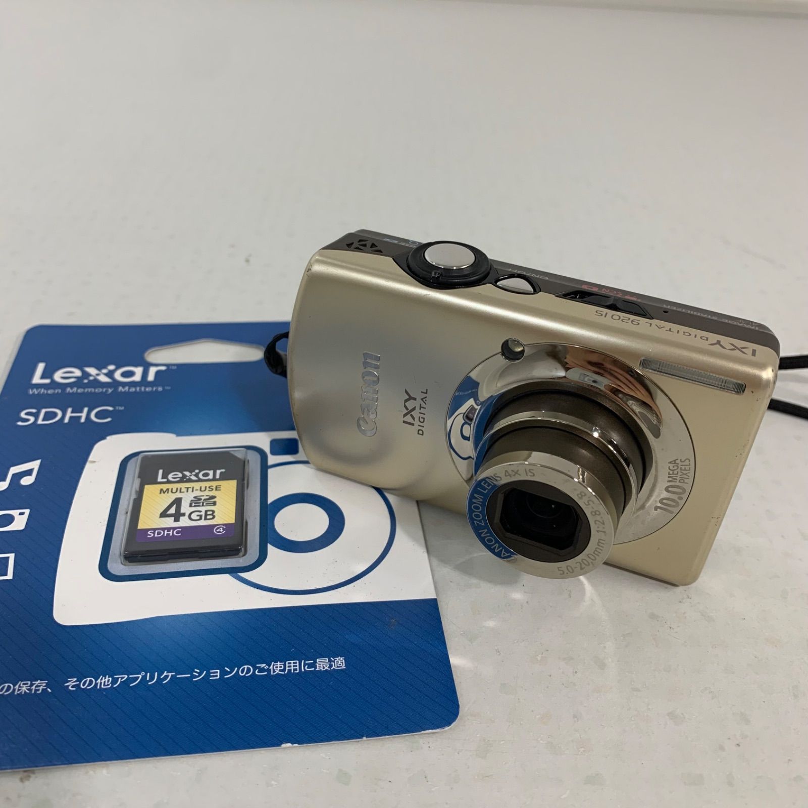 SDカード付き】Canon IXY 920 IS デジカメ コンデジ ゴールド DIGITAL 