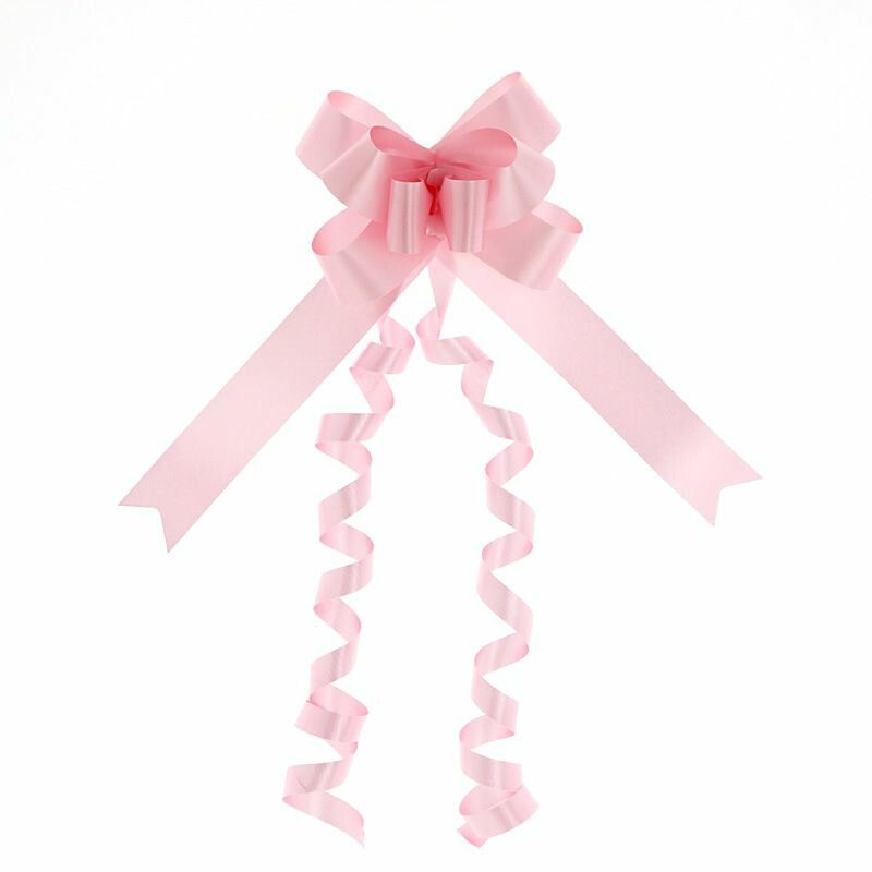 まとめ買い シモジマ HEIKO リボンボウ 22mm幅×57cm ピンク 1箱 50個入 ラッピング用品 001410102 ×3セット