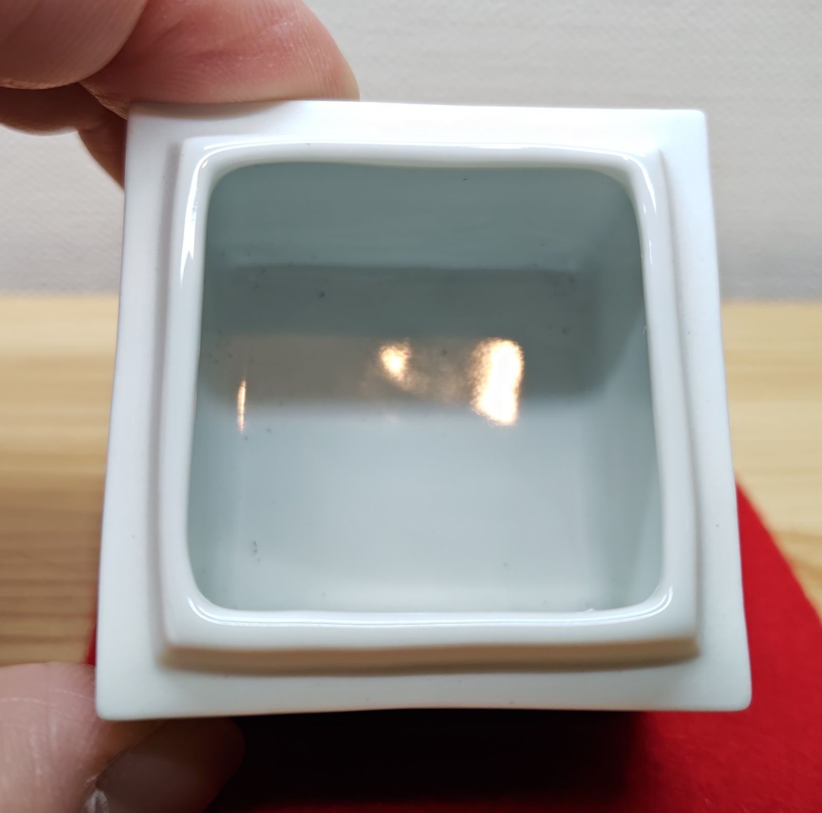 逢絢亭】茶道具 香合 京焼 染付 辻堂香合 紫翠窯 西村徳泉 共