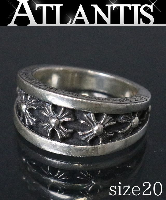 銀座店 クロムハーツ ナローVバンド リング CHX 92057 - メルカリ