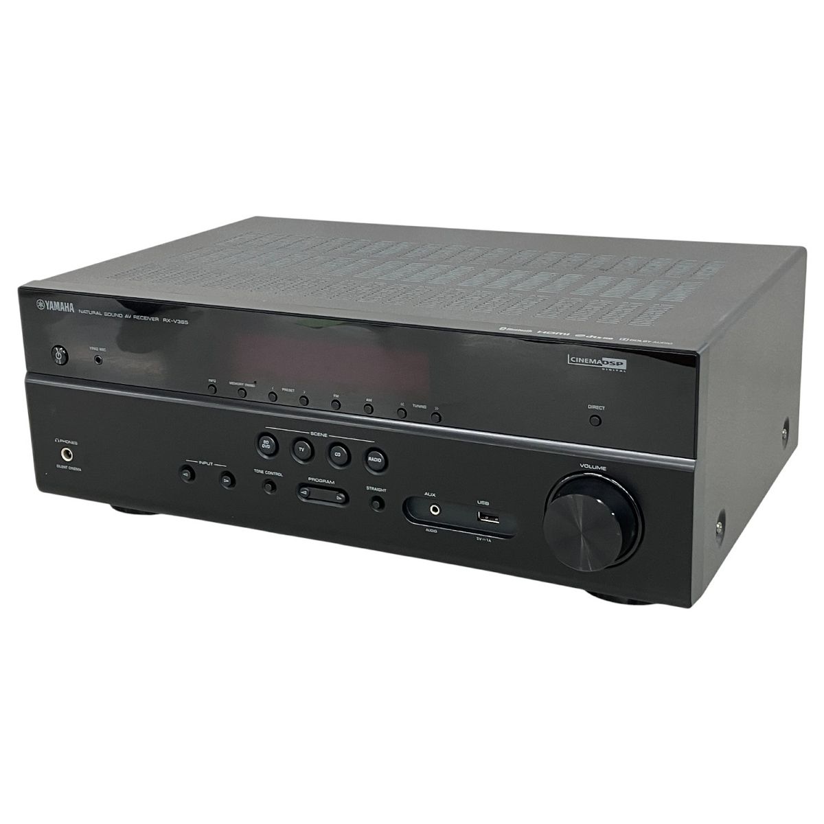 YAMAHA ヤマハ RX-V385 5.1ch AV レシーバー ブラック 音響機器 家電 K10505576