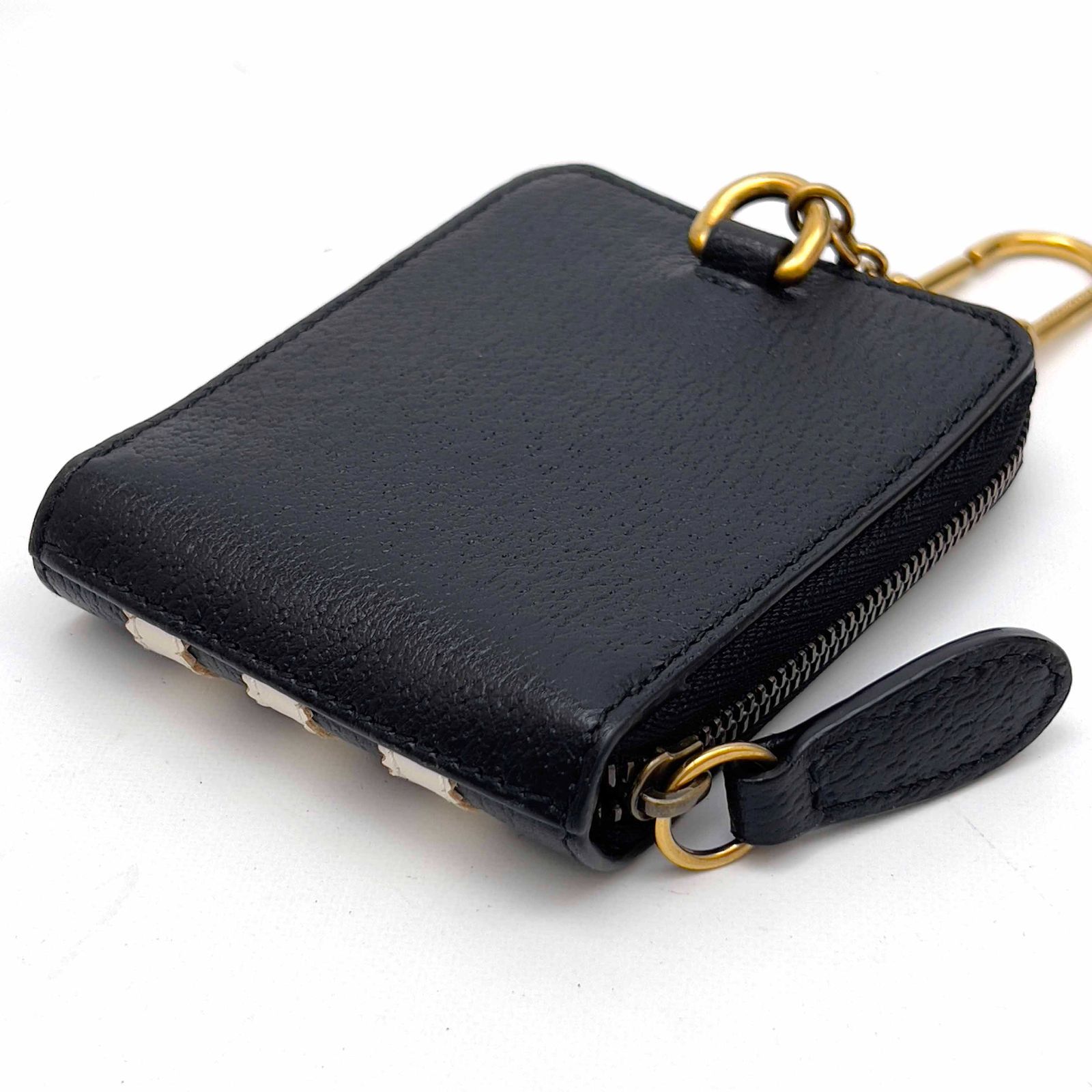 GUCCI グッチ グッチ×アディダス マルチケース＆カードホルダー ネックポーチ レザー ショルダーバッグ●ユニセックス ブラック 721903 GUCCI グッチ グッチ×アディダス マルチコインケース＆カードホルダー