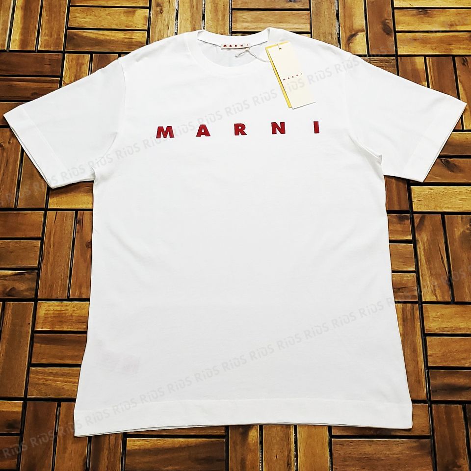 MARNIキッズ 大人もOK 半袖 ロゴTシャツ ホワイト 白 160cm 新品 MARNIキッズ 大人もOK 半袖 ロゴTシャツ ホワイト 白 160cm 新品