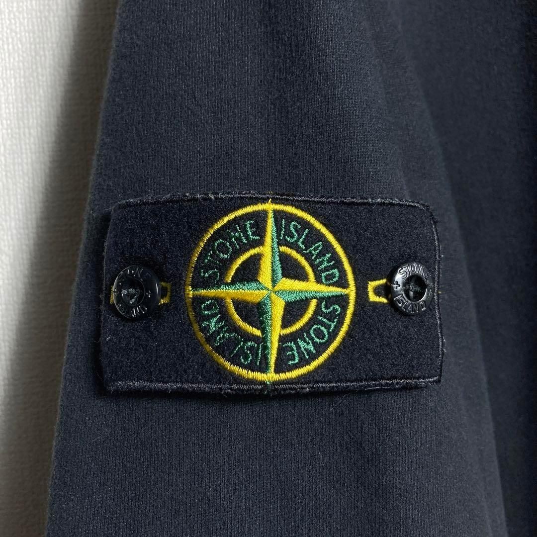 STONE ☆ワッペンロゴ スウェット パーカー ジャケット 2XLサイズ】STONE ISLAND プルオーバーパーカー ワッペン - メルカリ