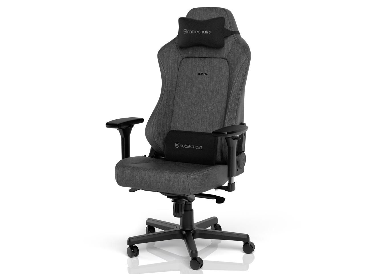4営業日で発送 noblechairs NBLHROTXATCSGL NBL-HRO-TX-ATC-SGL ゲーミングチェア W670xD550xH1275～1340mm HERO - TX チャコールグレー